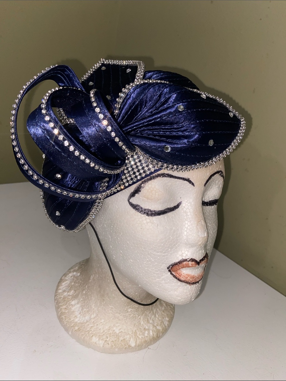 Really Cute Navy Blue Church / Dress Hat